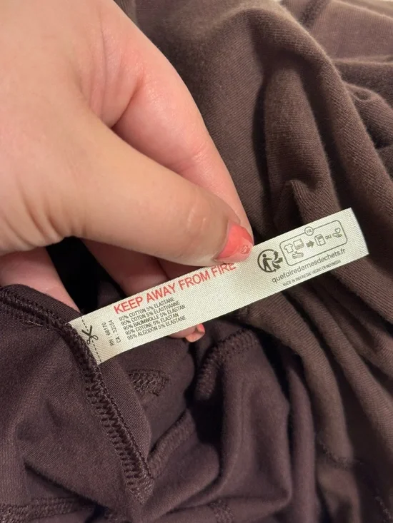 FP Movement Hot Shot Long Sleeve Onesie Espresso Brown Jumpsuit Size Medium - Picture 5 of 8